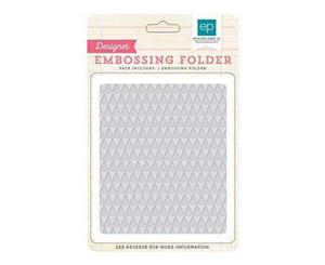 Echo Park Embossing Folder 5 Inch X5.875 Inch Mini Triangles