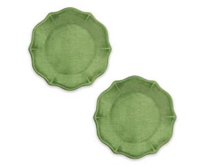 Epicurean Set of 2 Amazon Green Melamine Side Plates