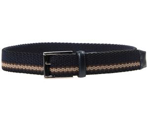 Ermenegildo Zegna Men's Woven Waist Belt - Dark Blue