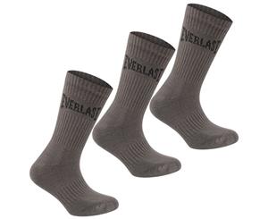 Everlast Women 3 Pack Crew Socks - Grey