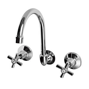 Ezyfix WELS 3 Star 8L/min Chrome Wall Sink Laundry Set