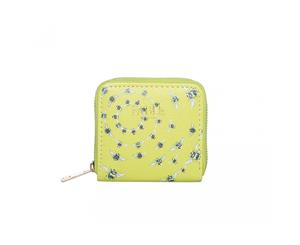 Fable Womens/Ladies Vintage Bee Print Small Purse (Green) - JW101