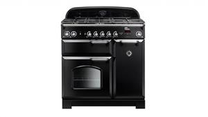 Falcon Classic 900mm Natural Gas Freestanding Upright Cooker - Black/Chrome