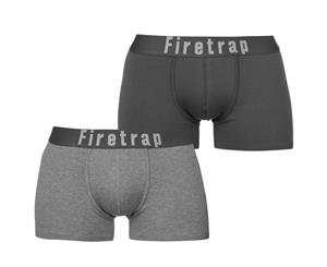 Firetrap Men 2 Pack Trunks - Grey / GreyMarl