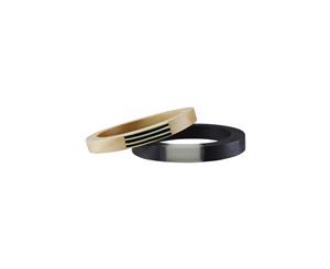 Florence Broadhurst Spliced Optic Bangle With Matte And Transparent Resin