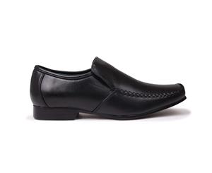 Giorgio Mens Adams Perf Shoes Slip On Design Formal Business Work Casual - Black