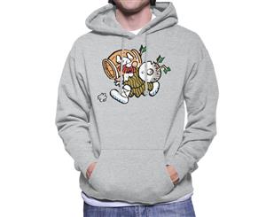 Hagar The Horrible Barrel Run Men's Hooded Sweatshirt - Heather Grey