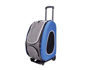 Ibiyaya EVA 4-in-1 Combo Pet Carrier on Wheels Royal Blue