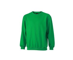 James And Nicholson Unisex Round Heavy Sweatshirt (Fern Green) - FU479