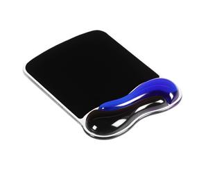 Kensington Duo Gel Pillow Mouse Pad Wrist Rest/Support Blue/Black for Computer