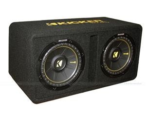 Kicker 44DCWC102 CompC Dual 10" 600W Vented Subwoofer Enclosure