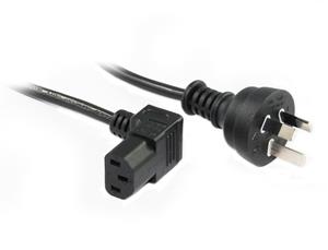 Konix 2M Wall Plug to Vertical IEC C13 Plug Power Cable