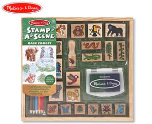 Melissa & Doug Stamp A Scene Rain Forest Stamp Set