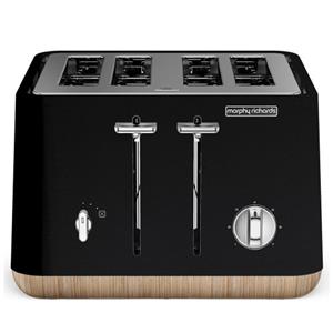 Morphy Richards - 240007 - Scandi Black Aspect 4 Slice Toaster