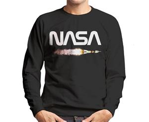 NASA Soyuz Launch Logo Men's Sweatshirt - Black