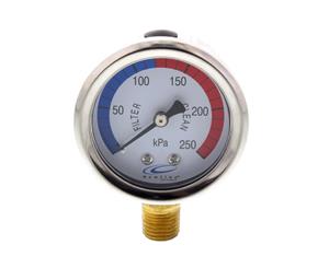 Newline Pool Spa Pressure Gauge Stainless Steel Lower Mount Heavy Duty