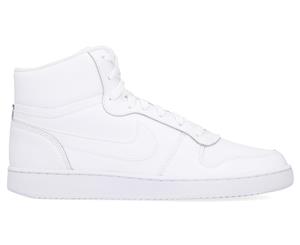 Nike Men's Ebernon Mid Sneakers - White/White