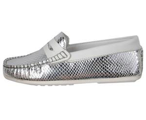 Oca-Loca Boys' Metallic Loafers - Silver