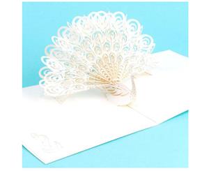 Peacock Pop Up Greeting Card