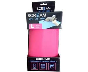 Pet Cool Pad Mat for Dogs & Cats - Pink - Large (90cm x 50cm) Scream