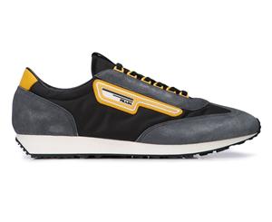 Prada Men's Suede & Nylon Sneakers - Grey/Black