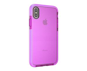 Purple For Apple iPhone XR TPU Frame Bumper Case Shockproof Evo Mesh Cover