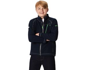 Regatta Boys & Girls Marlin VI Honeycomb Full Zip Hiking Fleece Jacket - Navy