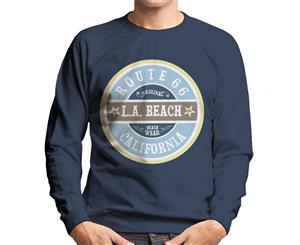 Route 66 Original Beach Wear Men's Sweatshirt - Navy Blue