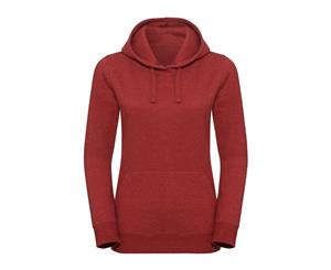 Russell Ladies Authentic Melange Hoodie (Brick Red Melange) - PC3637