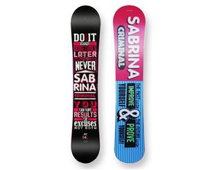 Sabrina Snowboard Criminal Rocker Sidewall 145cm