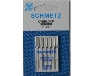 Schmetz Machine Needle OVERLOCKER ELx705 Packet Of 5 Needles Size 90/14