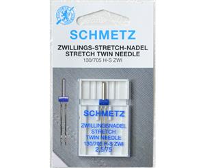 Schmetz Sewing Machine Needle TWIN STRETCH Sizes 75 2.5mm 1 Needle System 130/705H