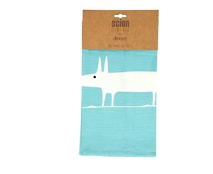 Scion Mr Fox Teal and White Set of 2 Tea Towels