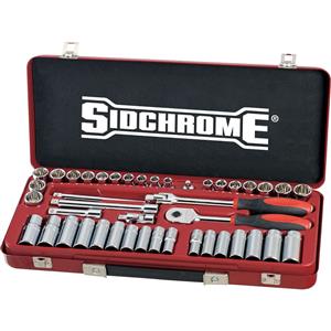 Sidchrome 3/8inch Drive Met & AF 43Pc Socket Set SCMT13107