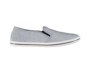 Slazenger Mens Slip On Canvas Shoes Pumps Lightweight Low Profile Comfortable - Chambray