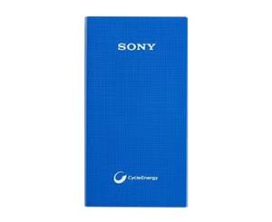 Sony USB Portable Charger Power Bank Lithium Polymer 5000mAh - Blue