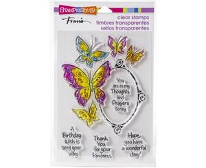 Stampendous Perfectly Clear Stamps - Butterfly Frame