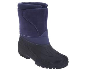 Stormwells Adults Unisex Touch Fastening Insulated Boots (Navy Blue) - DF258