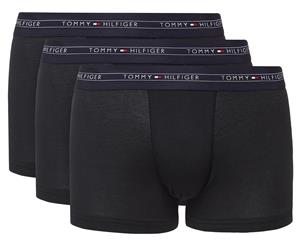 Tommy Hilfiger Men's Cotton Air Trunk 3-Pack - Black