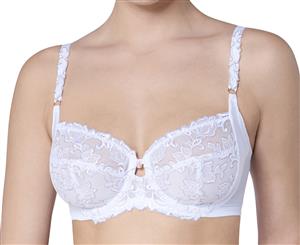 Triumph Women's Iris Florale Bra - White