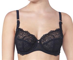 Triumph Women's Peony Florale Wired Bra - Black