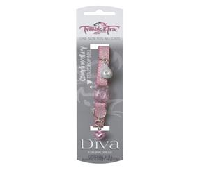 Trouble and Trix Collar Diva Shimmer Pink