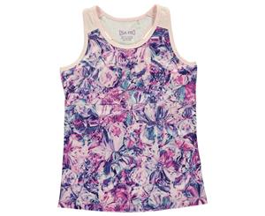 USA Pro Girls Tight Tank Top Junior - Abstract Floral