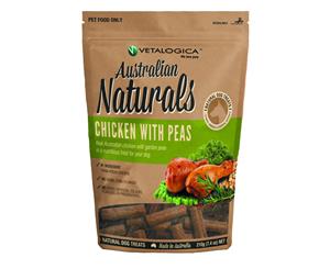 Vetalogica Australian Naturals Chicken with Peas Dog Treat 210g