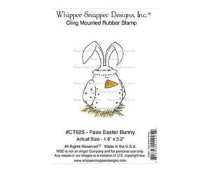 Whipper Snapper Cling Stamp 4 Inch X6 Inch Faux Easter Bunny