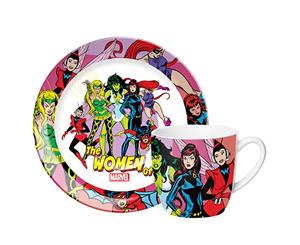 Women of MARVEL Porcelain Coffee Tea Cup Mug with Saucer