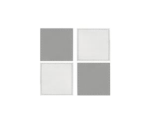 iStyle Reversible White and Grey Coasters Pack of 4