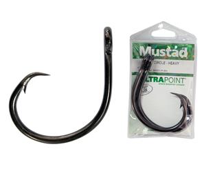 1 Packet of Mustad 39950NP-BN Demon Perfect Circle Chemically Sharp Fishing Hooks