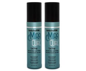 2 x BaByliss Pro Mira Curl Prep Leave In Detangler 237mL