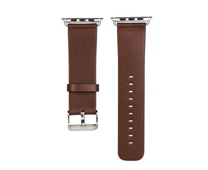 40mm38mm for Apple Watch Series 123 and 4 Vintage Genuine Leather Strap Brown